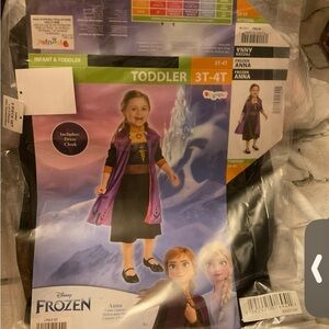 Disney Frozen Anna Toddler Costume -3T/4T new